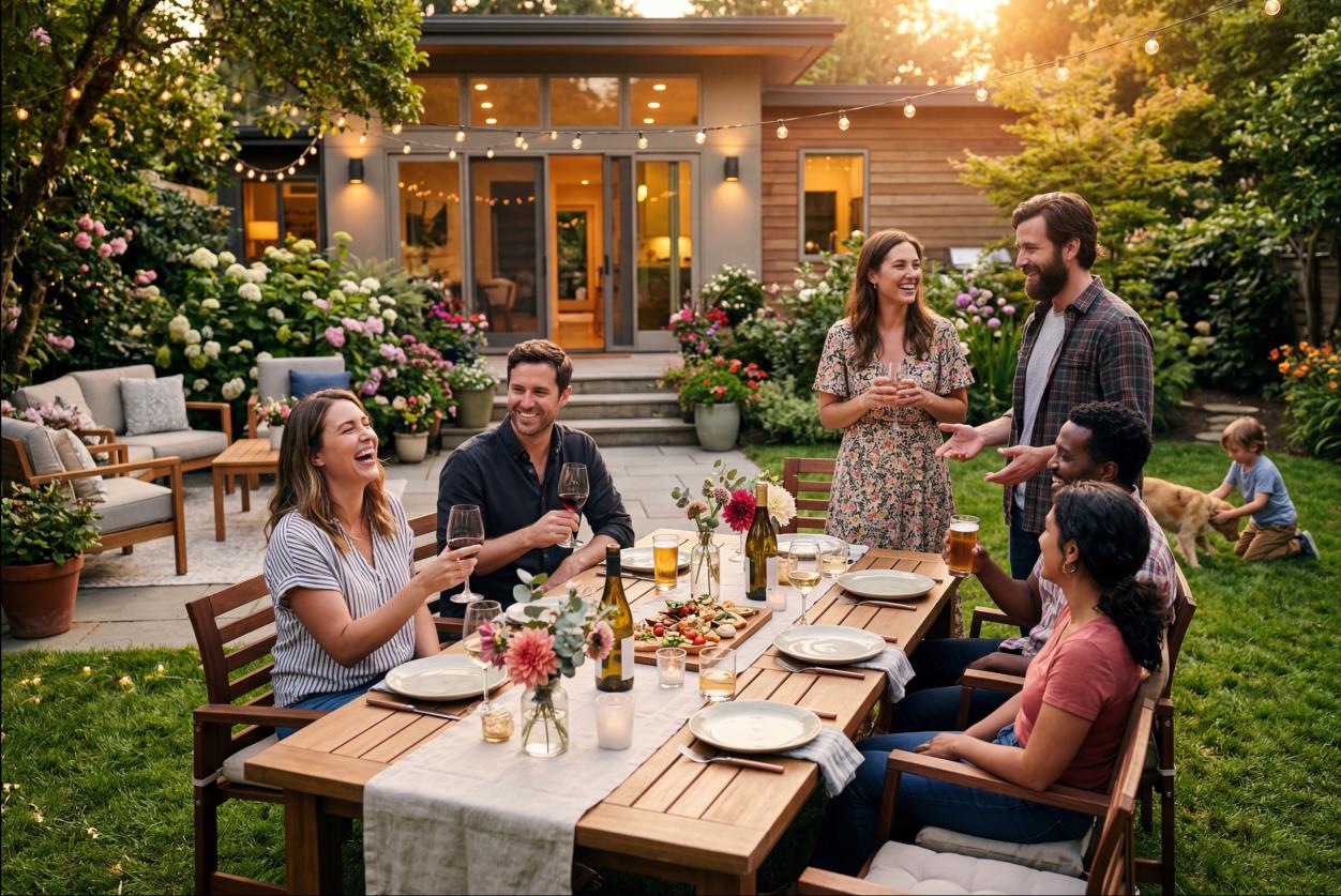 Outdoor dining setting